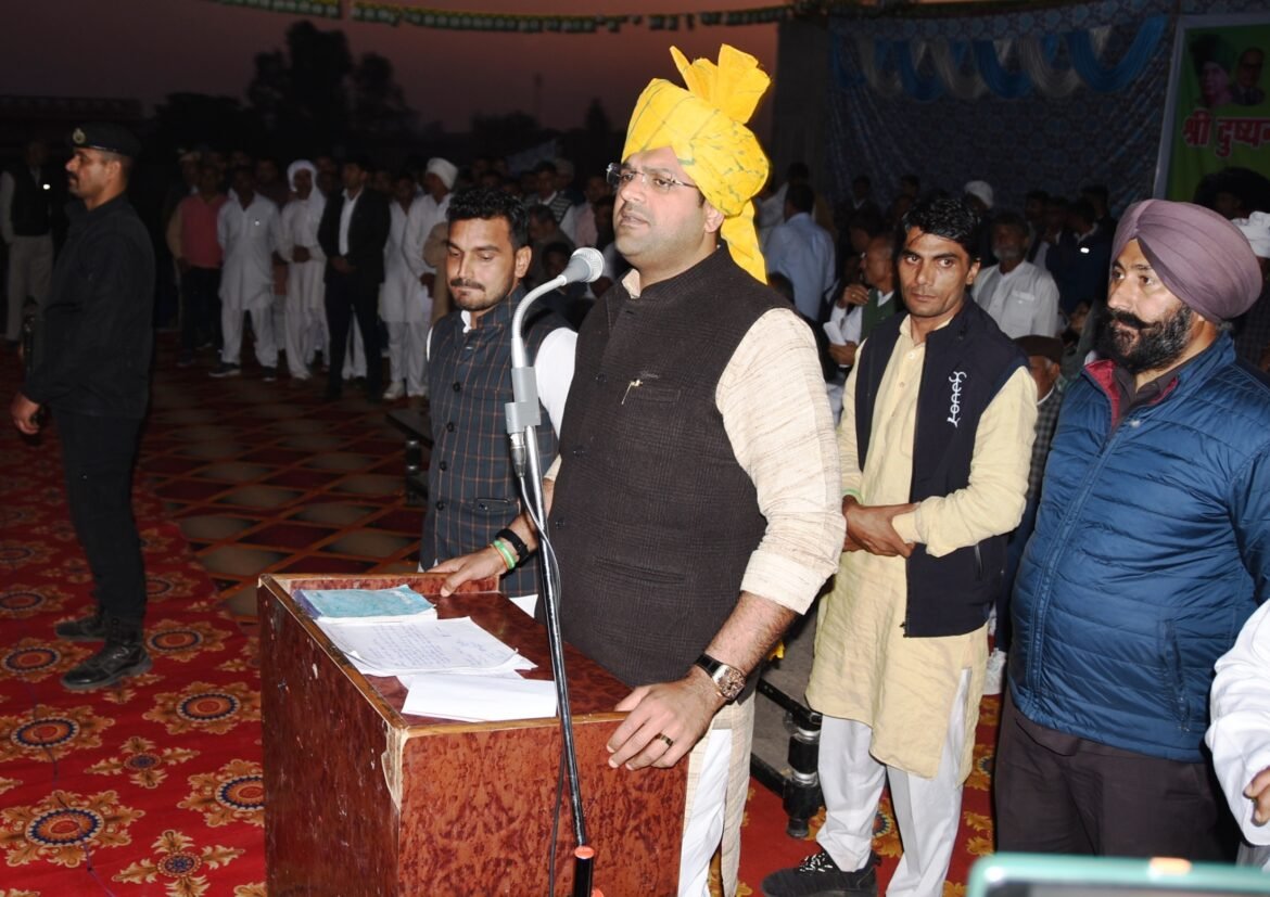 सरकार फसल के दाम दो दिन  के अंदर-अंदर किसान के खाते में सीधे भेजने का काम कर रही है: दुष्यंत चौटा