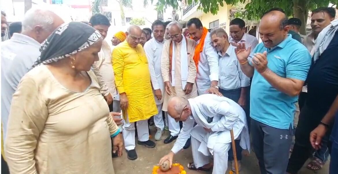 कैबिनेट मंत्री ने 50 लाख रुपये की धनराशि के विकास कार्यों की बल्लभगढ़ विधान सभा क्षेत्र में दी सौगात