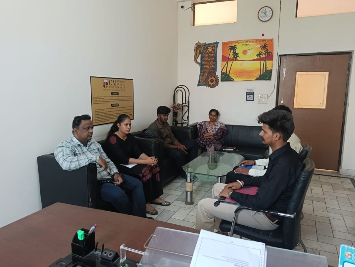 ओम स्टर्लिंग ग्लोबल यूनिवर्सिटी में बहुराष्ट्रीय कंपनी द्वारा प्लेसमेंट ड्राइव