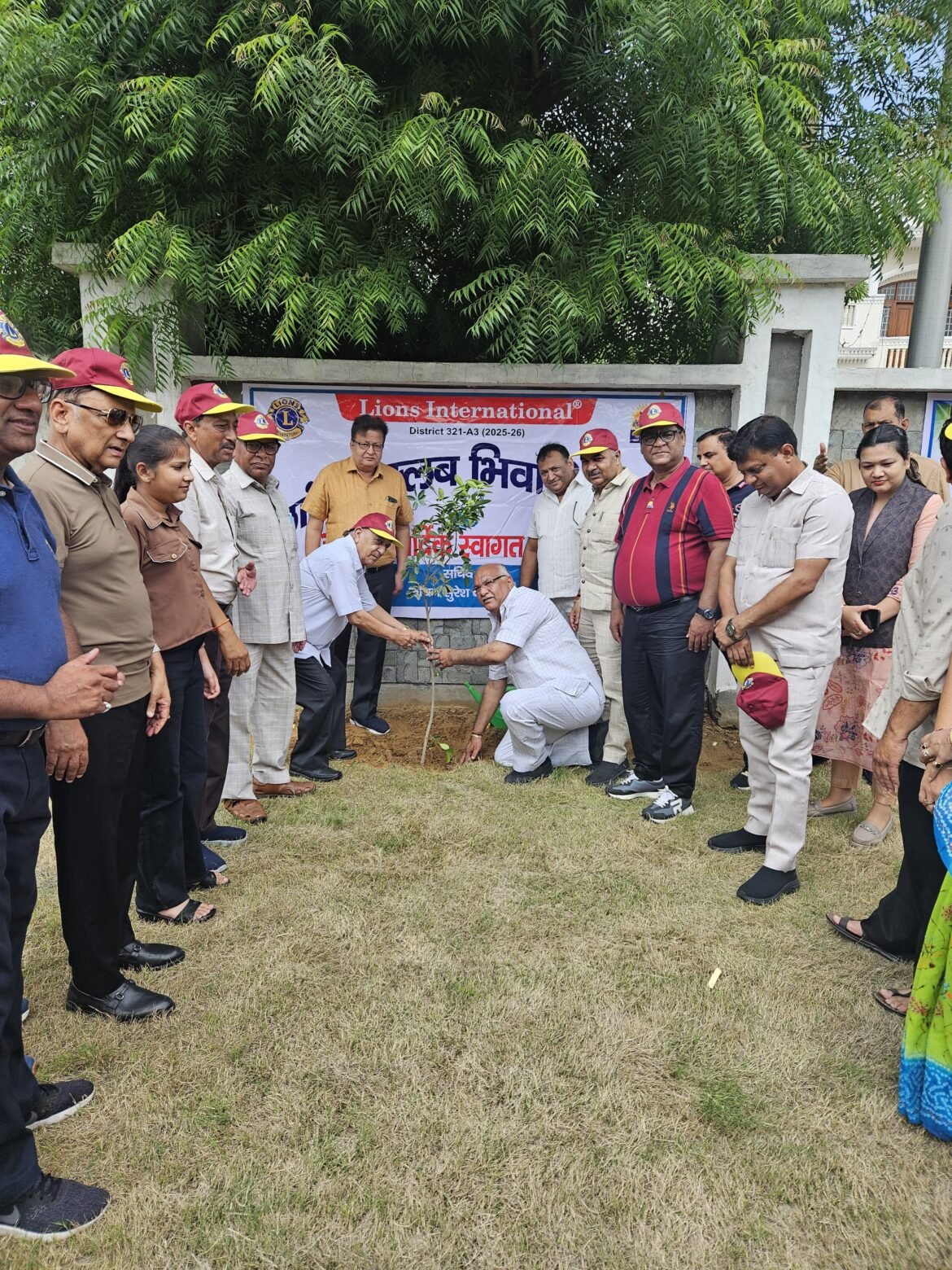लायनस क्लब भिवानी सिटी द्वारा पौधारोपण कार्यक्रम का आयोजन