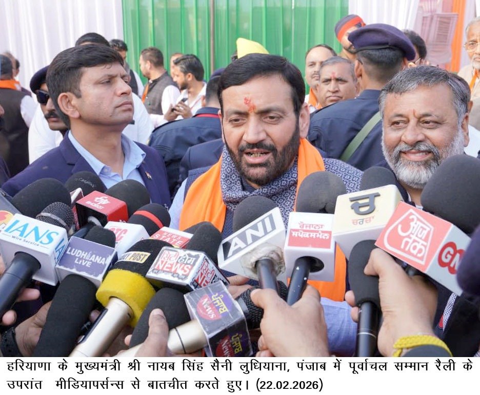 आप भ्रष्टाचार के मामले में कांग्रेस से चार कदम आगे- नायब सिंह सैनी