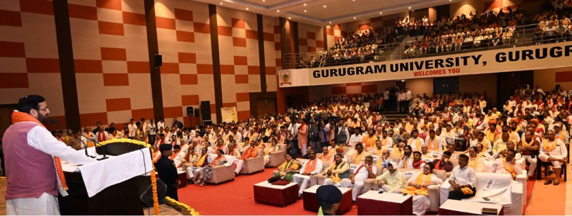 मुख्यमंत्री ने गुरुग्राम में श्रीराम जन्मभूमि आंदोलन में अशोक सिंहल के योगदान को किया स्मरण, अशोक सिंहल के जन्म शताब्दी वर्ष के उदघाटन समारोह में की शिरकत