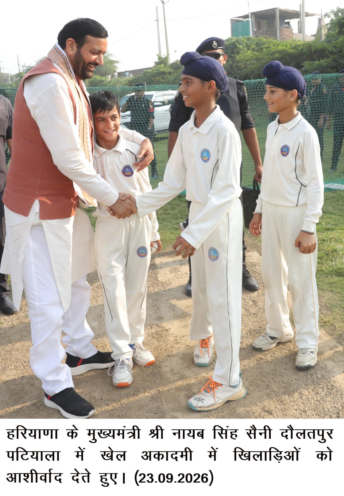 पटियाला में खेल अकादमी में खिलाड़ियों से मिले मुख्यमंत्री नायब सिंह सैनी