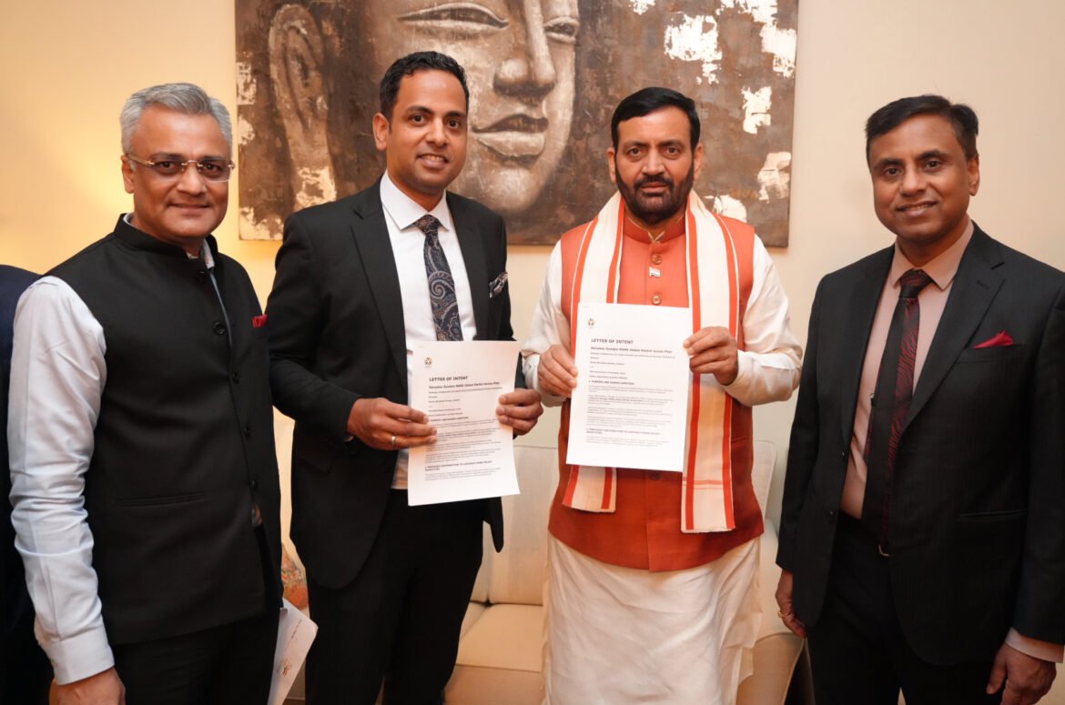 मुख्यमंत्री नायब सिंह सैनी के स्वीडन दौरे में 4000 करोड़ रुपये के एलओआई साइन